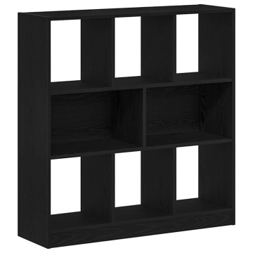 Dulap cu cărți stejar negru 97,5x29,5x100 cm lemn prelucrat - Img 2