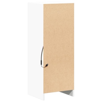 Dulap cu LED, alb, 38x34x100 cm, lemn prelucrat - Img 7