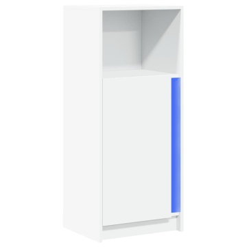 Dulap cu LED, alb, 42,5x34x100 cm, lemn prelucrat - Img 3