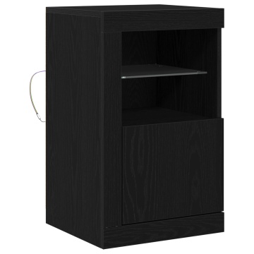 Dulap cu LED-uri Stejar Negru 41x37x67 cm - Img 2