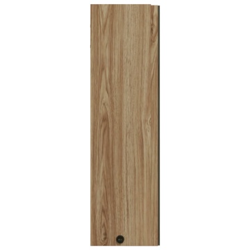 Dulap cu oglindă de baie cu LED, stejar deschis, 60x13x52 cm - Img 6