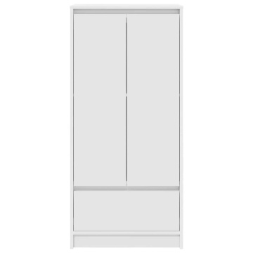Dulap cu sertar alb 55,5x34x119,5 cm lemn de prelucrare - Img 5
