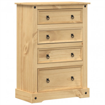 Dulap cu sertare „Corona”, 80x43x114 cm, lemn masiv de pin - Img 2