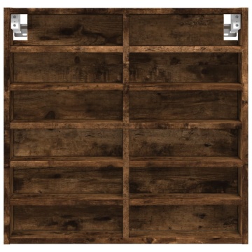 Dulap cu vitrină, stejar fumuriu, 60x8,5x58 cm, lemn prelucrat - Img 4
