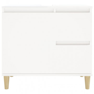 Dulap de baie, alb, 65x33x60 cm, lemn prelucrat - Img 6
