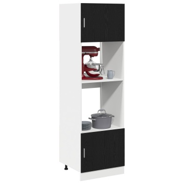 Dulap de Bucătărie Stejar Negru Lemn Ingineresc 60 x 57 x 207 cm - Img 3