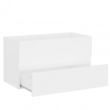 Dulap de chiuvetă, alb, 80x38,5x45 cm, PAL - Img 4