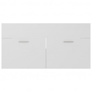 Dulap de chiuvetă, alb, 90x38,5x46 cm, PAL - Img 8