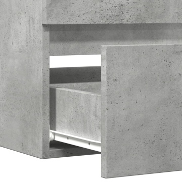 Dulap de chiuvetă, gri beton, 100x38,5x45 cm, PAL - Img 7
