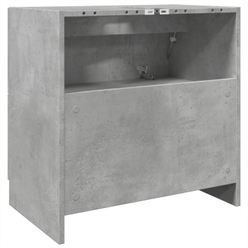 Dulap de chiuvetă, gri beton, 59x37x59 cm, lemn prelucrat - Img 6