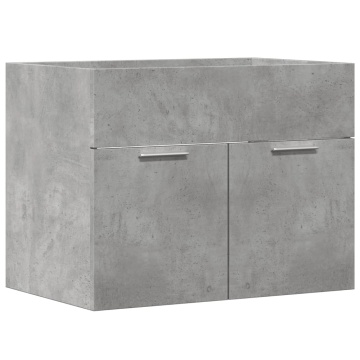 Dulap de chiuvetă, gri beton, 60x38,5x46 cm, PAL - Img 2