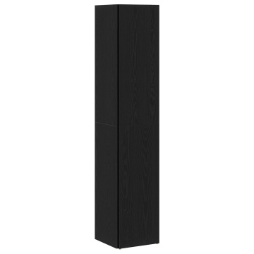 Dulap de colț Stejar negru 33x33x164,5 cm Lemn prelucrat - Img 4