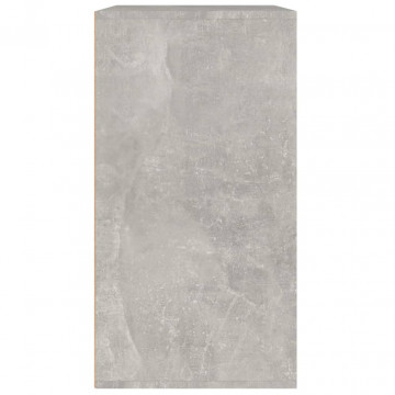 Dulap de cosmetice, gri beton, 80x40x75 cm, lemn prelucrat - Img 8