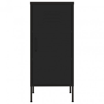Dulap de depozitare, negru, 42,5x35x101,5 cm, oțel - Img 3