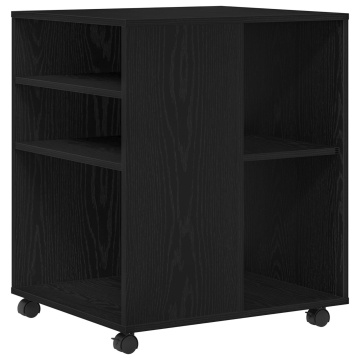 Dulap de depozitare, stejar negru, 60x53x72,5 cm lemn prelucrat - Img 2