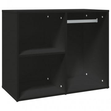 Dulap de dressing, negru, 80x40x65 cm, lemn compozit - Img 2