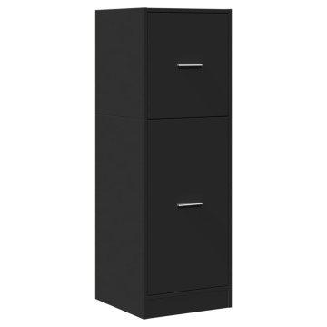 Dulap de farmacie, negru, 40x41x118 cm, lemn prelucrat - Img 3