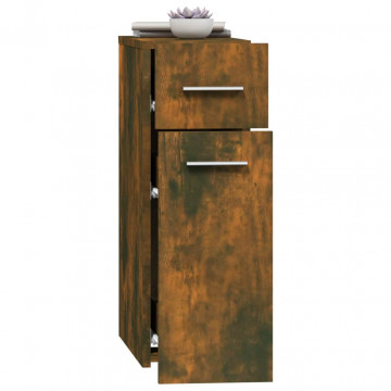 Dulap de farmacie stejar fumuriu 20x45,5x60 cm lemn prelucrat - Img 4