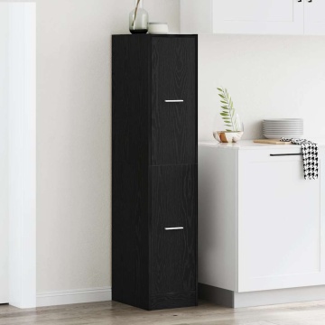 Dulap de farmacie, stejar negru, 30x41x144,5 cm, lemn prelucrat - Img 1