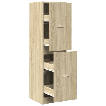 Dulap de farmacie, stejar sonoma, 40x41x144,5 cm lemn prelucrat - Img 2