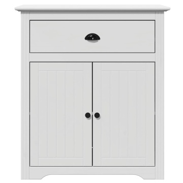 Dulap de hol „BODO” Alb 80x35x90 cm - Img 4