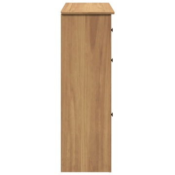 Dulap de pantofi „Panama”, 80x35x105 cm, lemn masiv de pin - Img 5