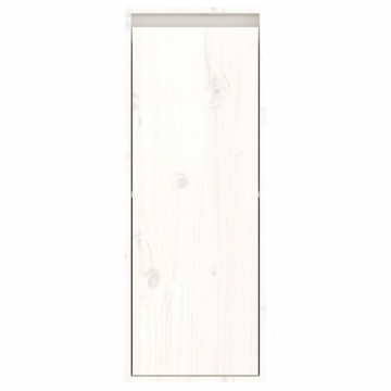 Dulap de perete, alb, 30x30x80 cm, lemn masiv de pin - Img 8