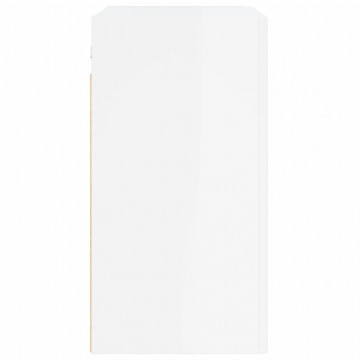 Dulap de perete, alb extralucios, 60x31x60 cm, lemn compozit - Img 6