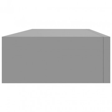 Dulap de perete cu sertar, gri, 60x23,5x10 cm, MDF - Img 5