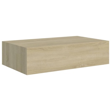 Dulap de perete cu sertar, stejar, 40x23,5x10 cm, MDF - Img 2