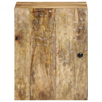 Dulap de perete de baie, 38x33x48 cm, lemn masiv de mango - Img 3