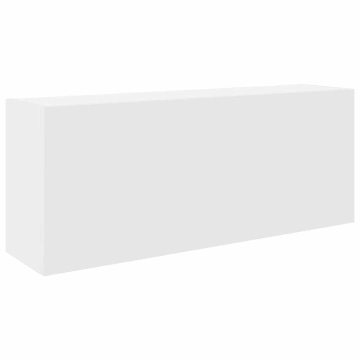 Dulap de perete de baie, alb, 100x25x40 cm, lemn prelucrat - Img 2