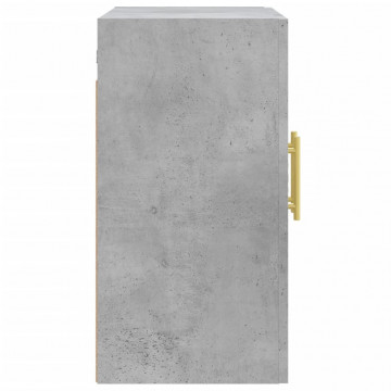 Dulap de perete, gri beton, 60x31x60 cm, lemn compozit - Img 6