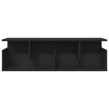 Dulap de perete, negru, 100x20x30 cm, lemn prelucrat - Img 4
