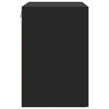 Dulap de perete, negru, 80x42,5x64 cm, lemn compozit - Img 8