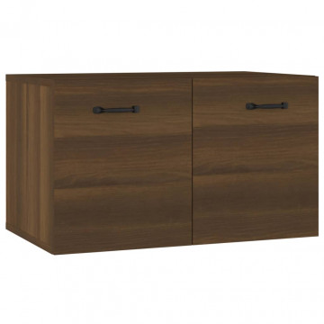 Dulap de perete, stejar maro, 60x36,5x35 cm, lemn prelucrat - Img 2