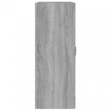 Dulap de perete suspendat, gri sonoma, 69,5x32,5x90 cm - Img 5