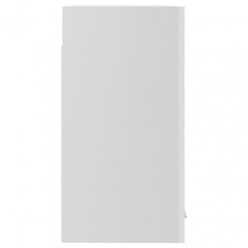 Dulap de sticlă suspendat, alb extralucios, 60x31x60 cm, PAL - Img 6