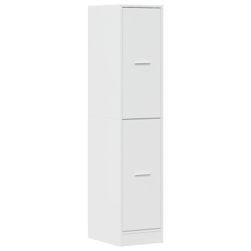 Dulap farmacie, alb extralucios, 30x41x144,5 cm, lemn prelucrat - Img 8