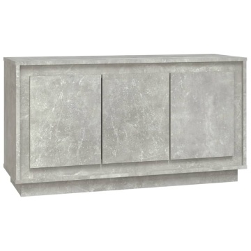 Dulap, gri beton, 102x35x55 cm, lemn prelucrat - Img 2