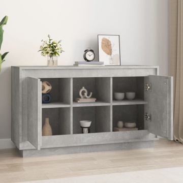 Dulap, gri beton, 102x35x60 cm, lemn prelucrat - Img 3