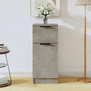 Dulap, gri beton, 30x30x70 cm, lemn compozit - Img 1