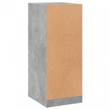 Dulap, gri beton, 48x41x102 cm, lemn prelucrat - Img 6