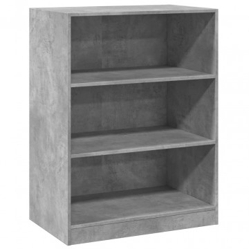 Dulap, gri beton, 77x48x102 cm, lemn prelucrat - Img 2