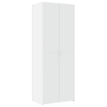 Dulap înalt, alb, 70x42,5x185 cm, lemn prelucrat - Img 2
