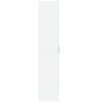 Dulap înalt, alb, 80x35x180 cm, lemn prelucrat - Img 4