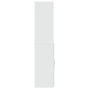 Dulap înalt, alb, 80x42,5x185 cm, lemn prelucrat - Img 8