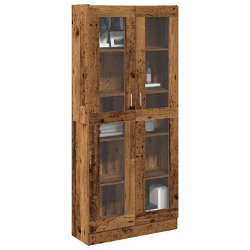 Dulap înalt, lemn vechi, 82,5x30,5x185 cm, lemn prelucrat - Img 1