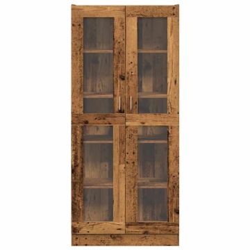 Dulap înalt, lemn vechi, 82,5x30,5x185 cm, lemn prelucrat - Img 4
