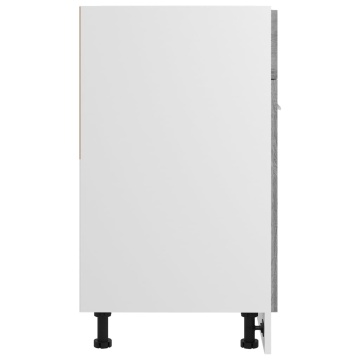 Dulap inferior cu sertar gri sonoma 60x46x81,5cm lemn prelucrat - Img 5